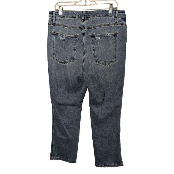 Good American Straight Leg Jeans Size 16 - Picture 2 of 5